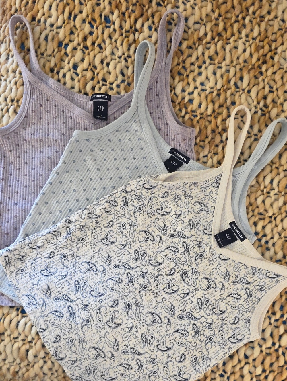 Three-Pack Women’s Ribbed Tank Tops, Stretchy, not as small as they look!